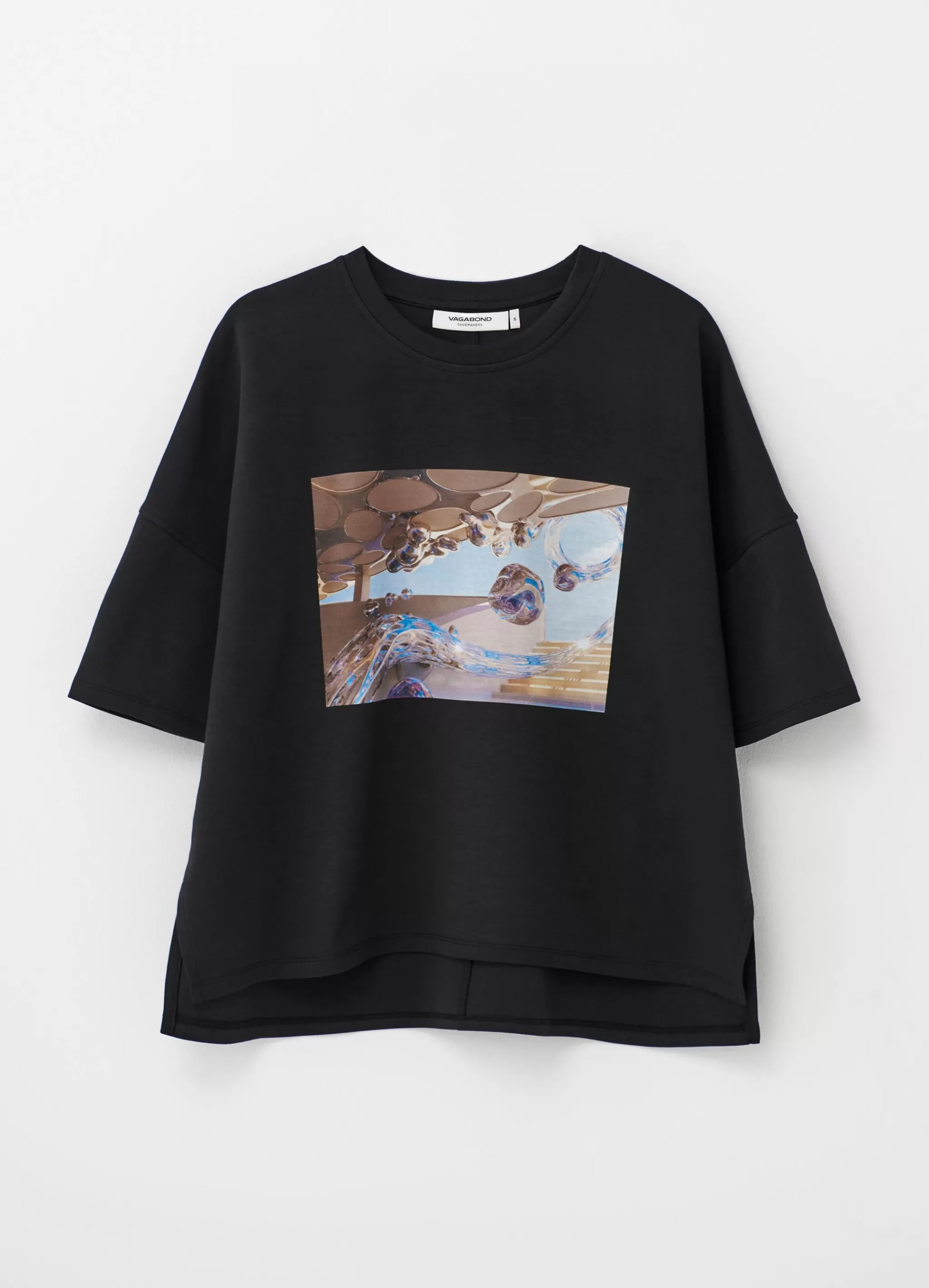 Vagabond BOXY T-SHIRT X MICKY HO* Toppar